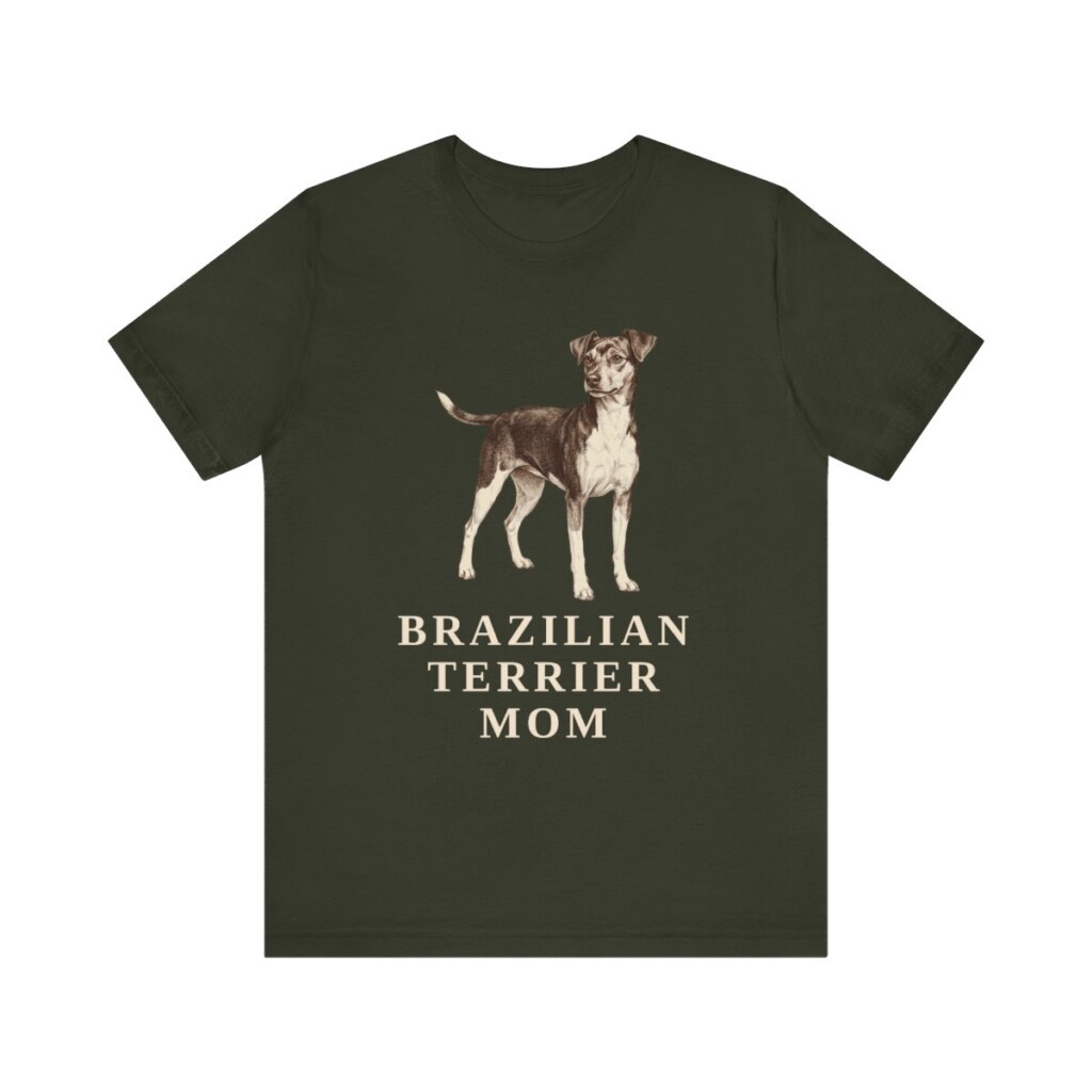Brazilian Terrier Mom Shirt, Vintage Dog Sketch Tee, Dog Mom Gift Brazilian Terrier Mom Shirt, Vintage Dog Sketch Tee, Dog Mom Gift