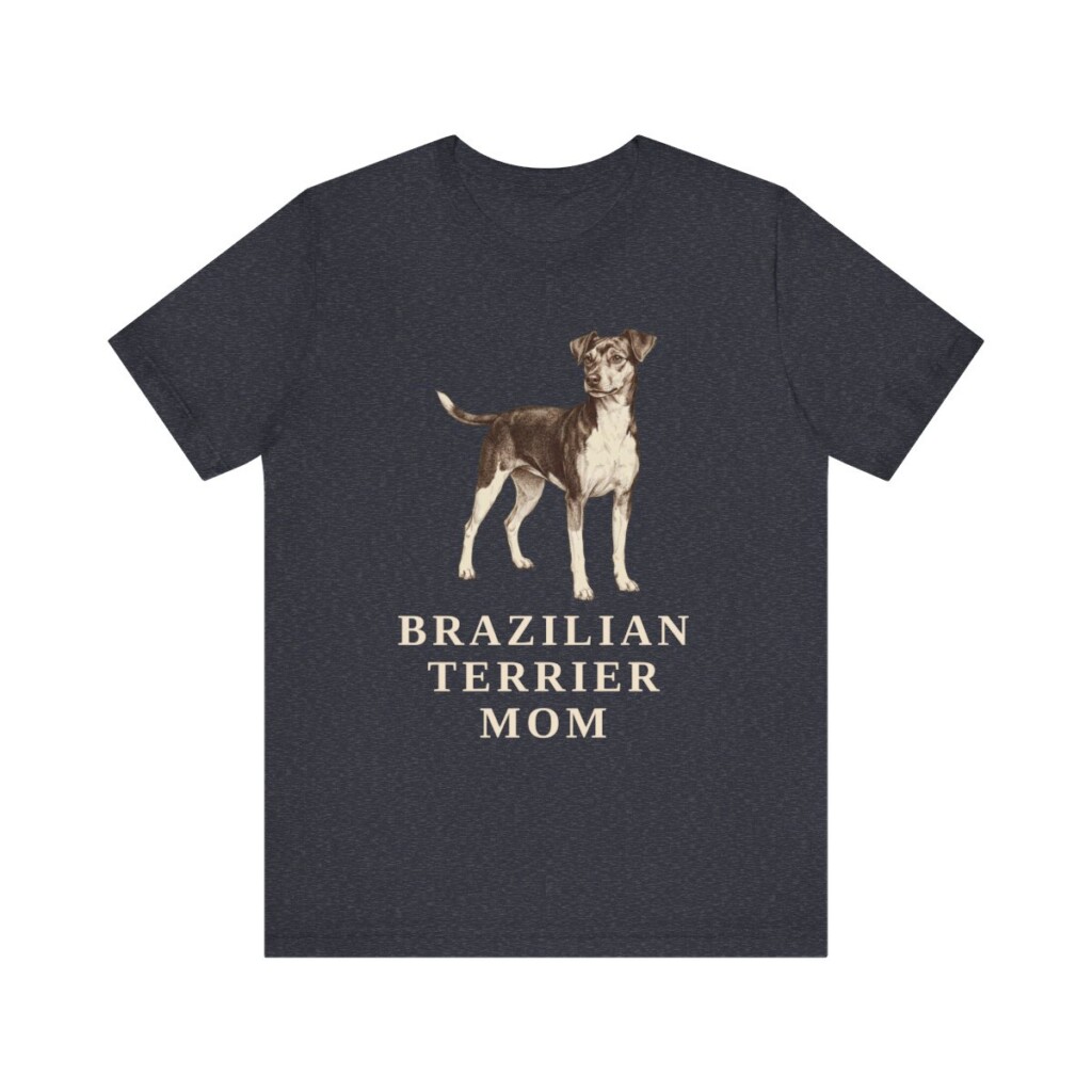 Brazilian Terrier Mom Shirt, Vintage Dog Sketch Tee, Dog Mom Gift Brazilian Terrier Mom Shirt, Vintage Dog Sketch Tee, Dog Mom Gift
