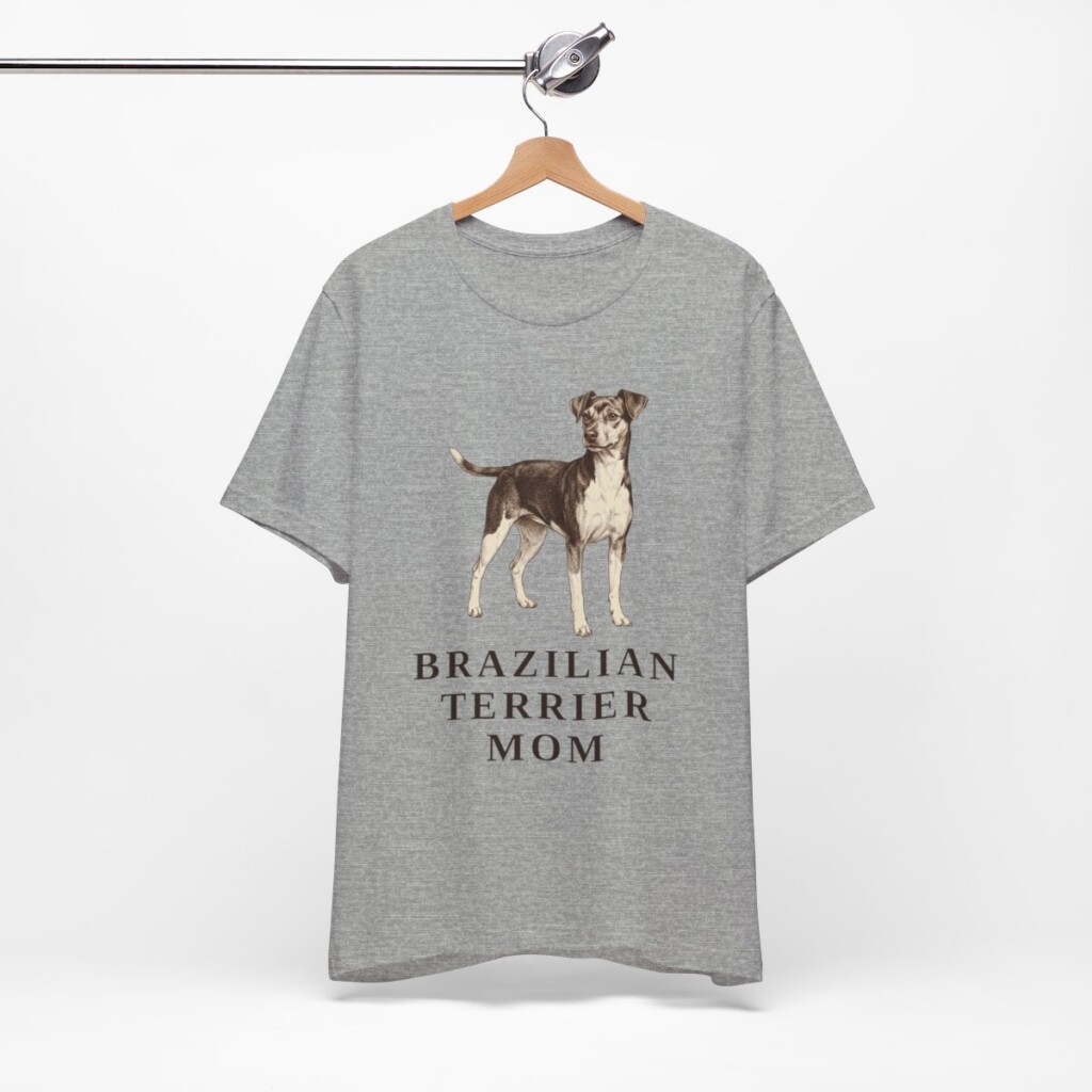 Brazilian Terrier Mom Shirt, Vintage Dog Sketch Tee, Dog Mom Gift Brazilian Terrier Mom Shirt, Vintage Dog Sketch Tee, Dog Mom Gift