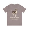 Brazilian Terrier Lover Shirt, Vintage Dog Sketch Tee, Dog Lover Gift