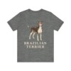Brazilian Terrier Lover Shirt, Vintage Dog Sketch Tee, Dog Lover Gift