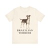 Brazilian Terrier Lover Shirt, Vintage Dog Sketch Tee, Dog Lover Gift