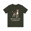 Brazilian Terrier Lover Shirt, Vintage Dog Sketch Tee, Dog Lover Gift