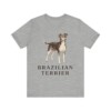 Brazilian Terrier Lover Shirt, Vintage Dog Sketch Tee, Dog Lover Gift