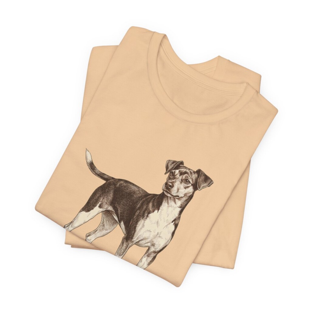 Brazilian Terrier Lover Shirt, Vintage Dog Sketch Tee, Dog Lover Gift