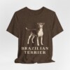 Brazilian Terrier Lover Shirt, Vintage Dog Sketch Tee, Dog Lover Gift