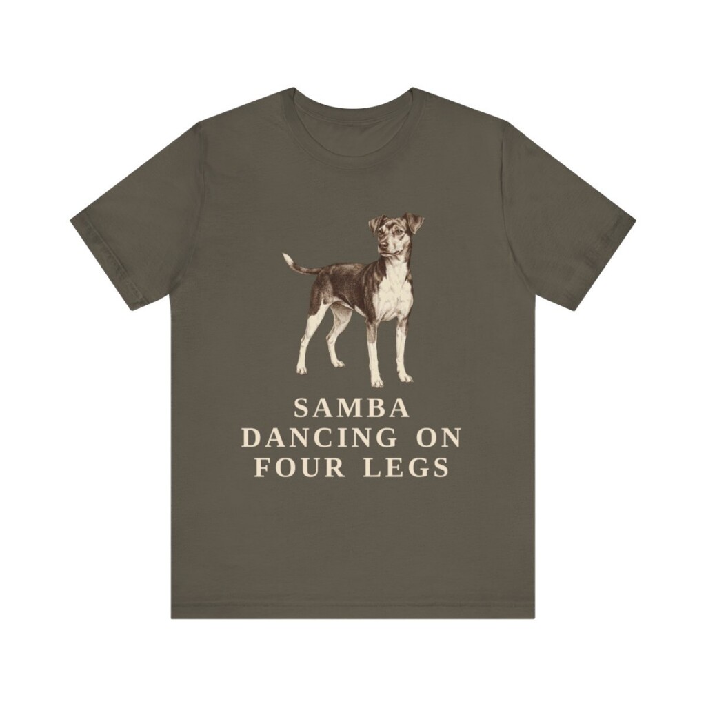 Brazilian Terrier Humor Shirt, Vintage Dog Sketch Tee, Dog Humor Gift