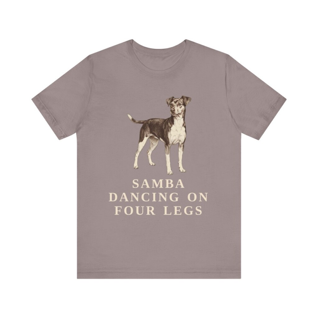 Brazilian Terrier Humor Shirt, Vintage Dog Sketch Tee, Dog Humor Gift