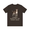 Brazilian Terrier Humor Shirt, Vintage Dog Sketch Tee, Dog Humor Gift