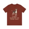 Brazilian Terrier Humor Shirt, Vintage Dog Sketch Tee, Dog Humor Gift
