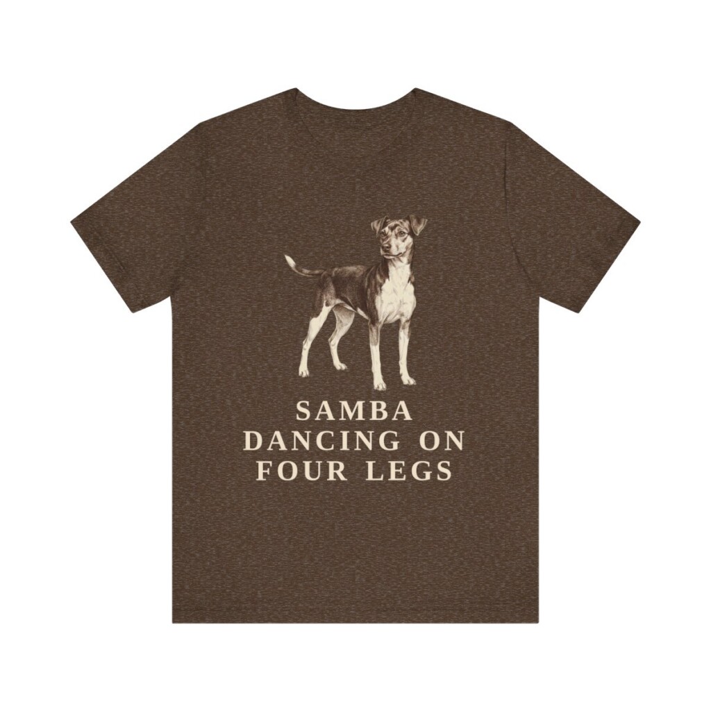 Brazilian Terrier Humor Shirt, Vintage Dog Sketch Tee, Dog Humor Gift
