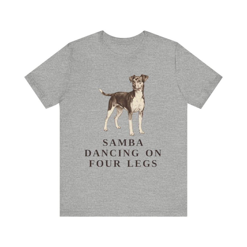 Brazilian Terrier Humor Shirt, Vintage Dog Sketch Tee, Dog Humor Gift