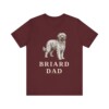 Briard Dad Shirt, Vintage Dog Sketch Tee, Dog Dad Gift Briard Dad Shirt, Vintage Dog Sketch Tee, Dog Dad Gift