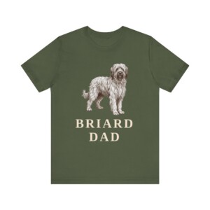 Briard Dad Shirt, Vintage Dog Sketch Tee, Dog Dad Gift