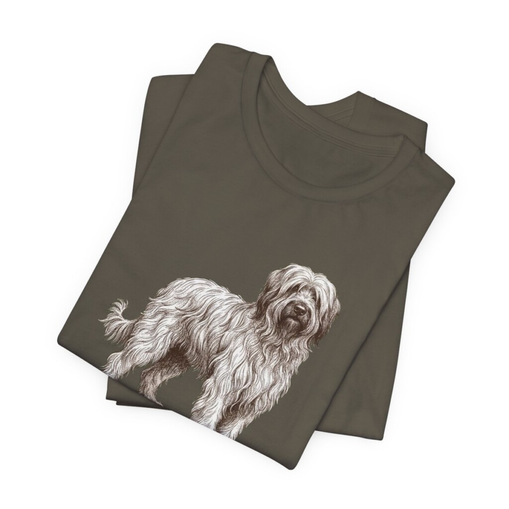 Briard Dad Shirt, Vintage Dog Sketch Tee, Dog Dad Gift Briard Dad Shirt, Vintage Dog Sketch Tee, Dog Dad Gift