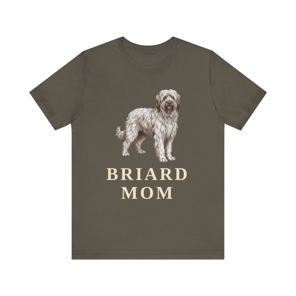 Briard Mom Shirt, Vintage Dog Sketch Tee, Dog Mom Gift Briard Mom Shirt, Vintage Dog Sketch Tee, Dog Mom Gift