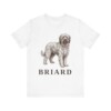 Briard Lover Shirt, Vintage Dog Sketch Tee, Dog Lover Gift