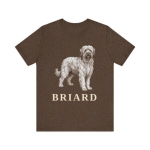 Briard Lover Shirt, Vintage Dog Sketch Tee, Dog Lover Gift