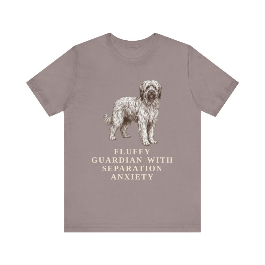 Briard Humor Shirt, Vintage Dog Sketch Tee, Dog Humor Gift