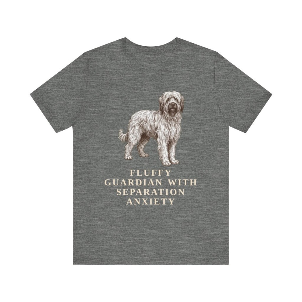 Briard Humor Shirt, Vintage Dog Sketch Tee, Dog Humor Gift