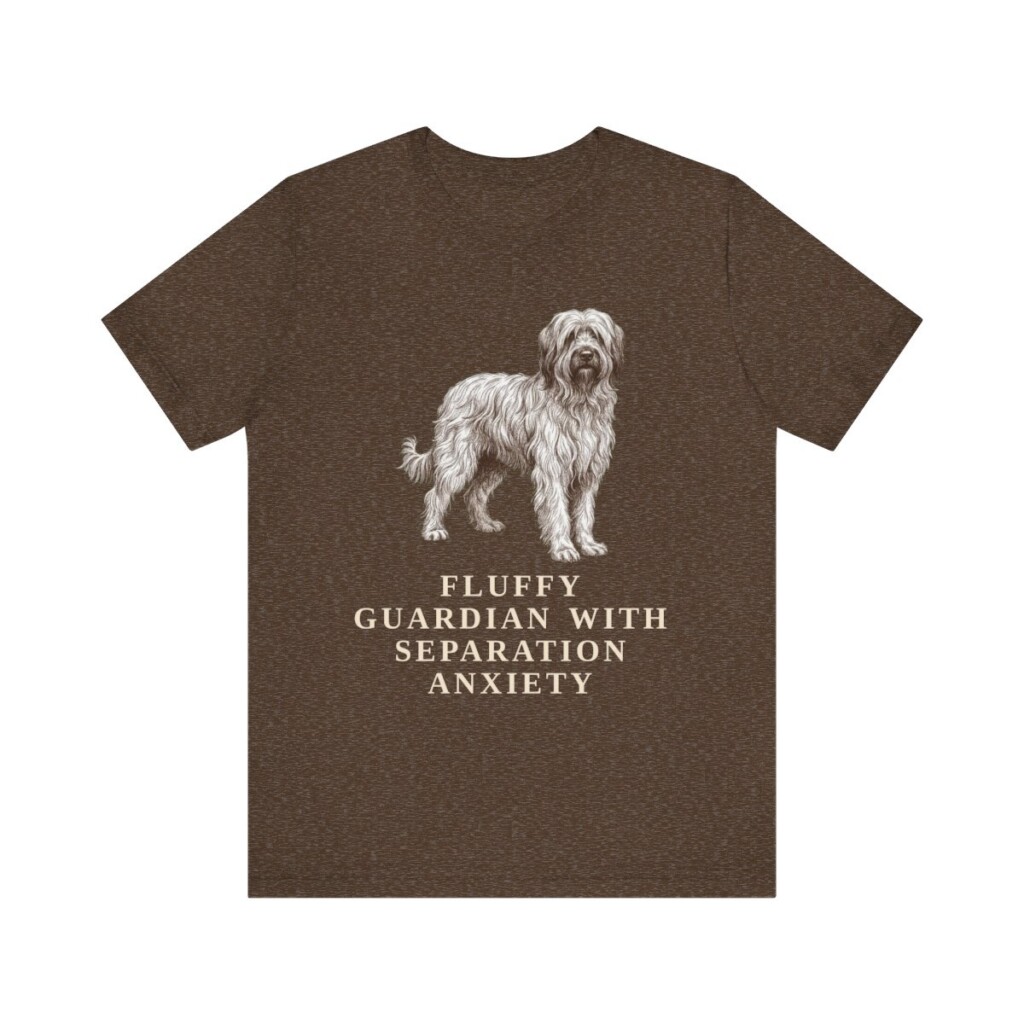 Briard Humor Shirt, Vintage Dog Sketch Tee, Dog Humor Gift