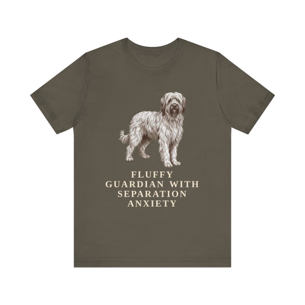 Briard Humor Shirt, Vintage Dog Sketch Tee, Dog Humor Gift