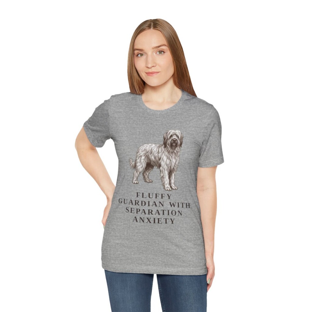 Briard Humor Shirt, Vintage Dog Sketch Tee, Dog Humor Gift