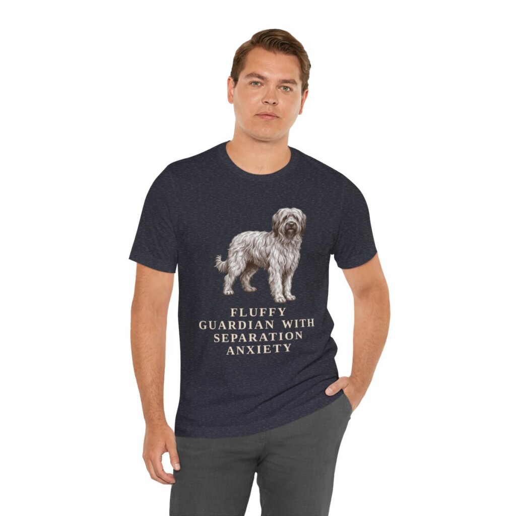 Briard Humor Shirt, Vintage Dog Sketch Tee, Dog Humor Gift