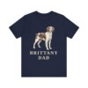 Brittany Dad Shirt, Vintage Dog Sketch Tee, Dog Dad Gift