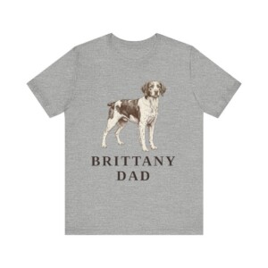 Brittany Dad Shirt, Vintage Dog Sketch Tee, Dog Dad Gift