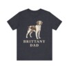 Brittany Dad Shirt, Vintage Dog Sketch Tee, Dog Dad Gift
