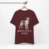 Brittany Dad Shirt, Vintage Dog Sketch Tee, Dog Dad Gift