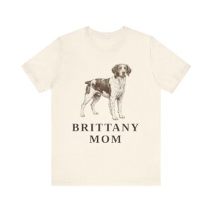 Brittany Mom Shirt, Vintage Dog Sketch Tee, Dog Mom Gift