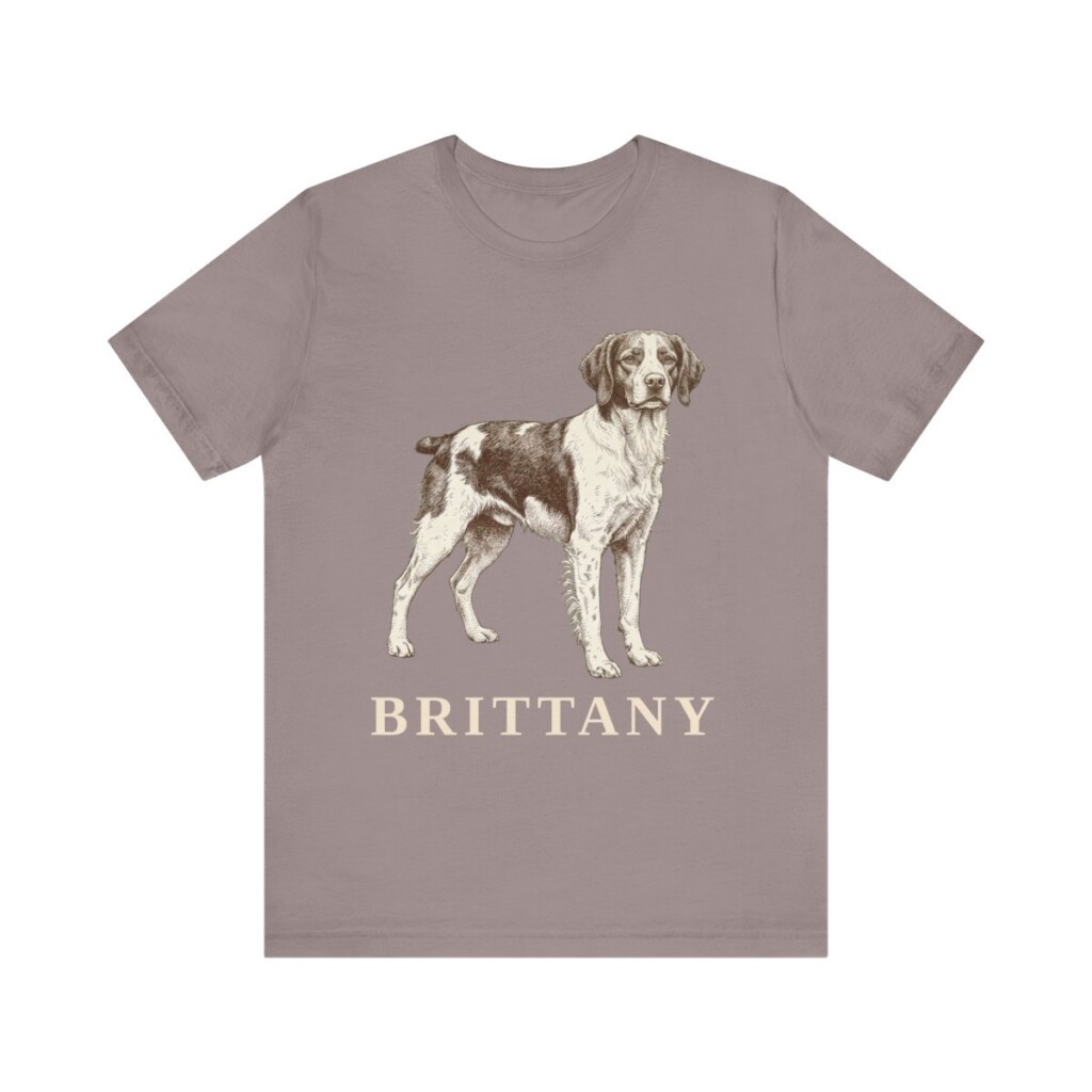Brittany Lover Shirt, Vintage Dog Sketch Tee, Dog Lover Gift