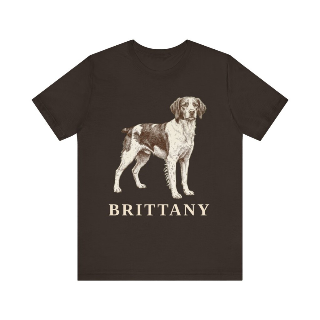 Brittany Lover Shirt, Vintage Dog Sketch Tee, Dog Lover Gift
