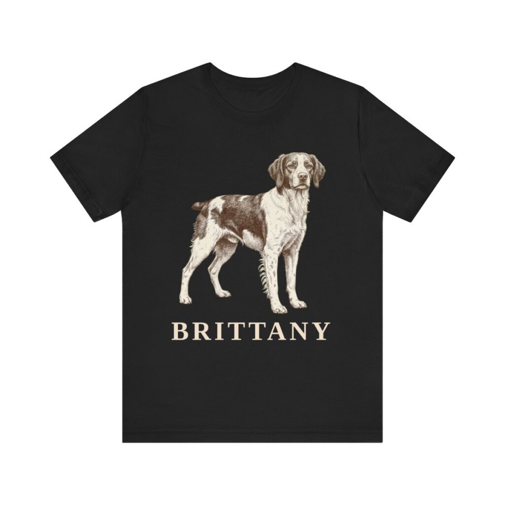 Brittany Lover Shirt, Vintage Dog Sketch Tee, Dog Lover Gift