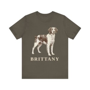 Brittany Lover Shirt, Vintage Dog Sketch Tee, Dog Lover Gift