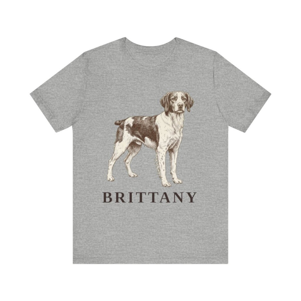Brittany Lover Shirt, Vintage Dog Sketch Tee, Dog Lover Gift