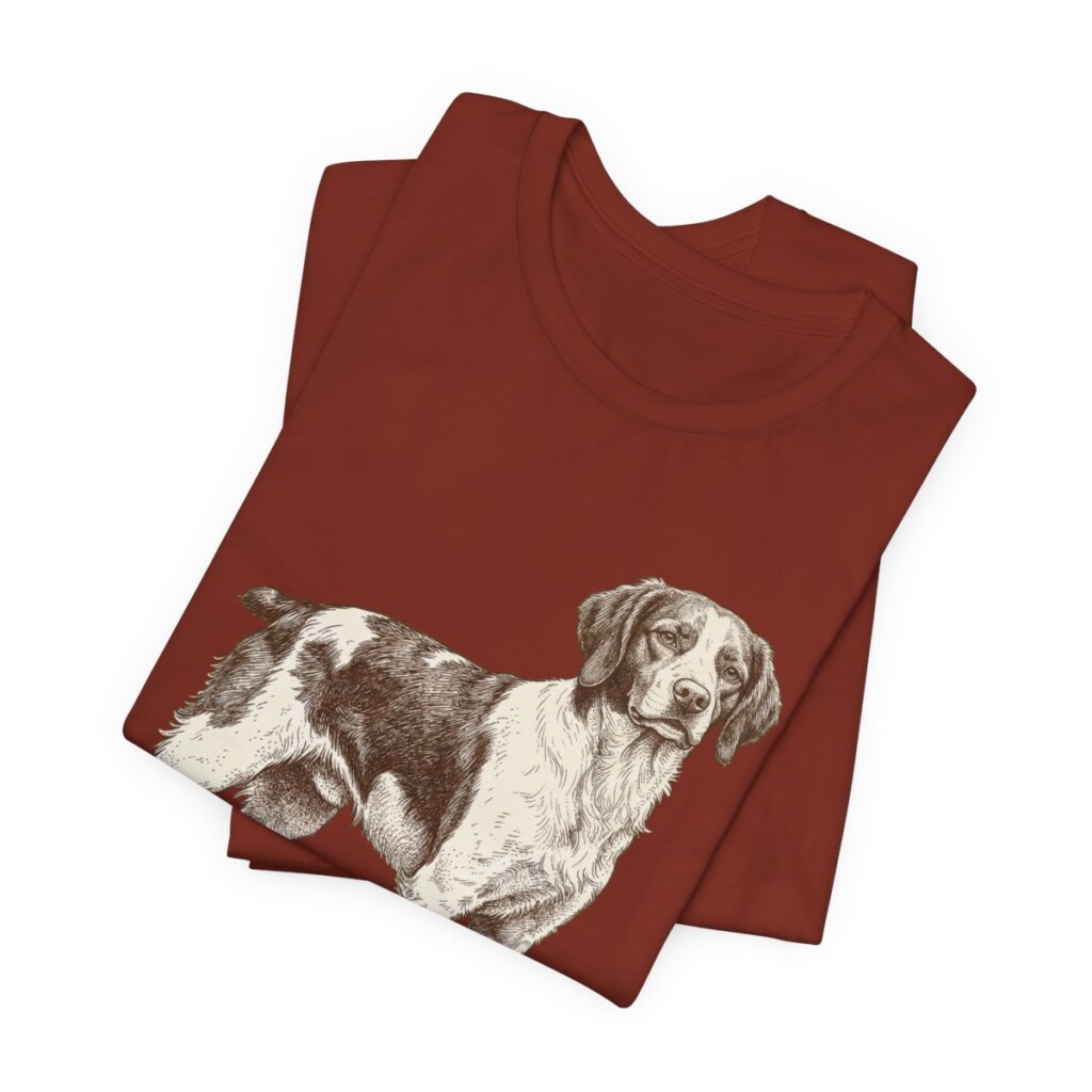 Brittany Lover Shirt, Vintage Dog Sketch Tee, Dog Lover Gift