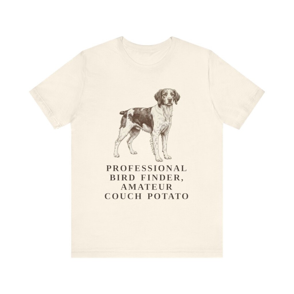 Brittany Humor Shirt, Vintage Dog Sketch Tee, Dog Humor Gift