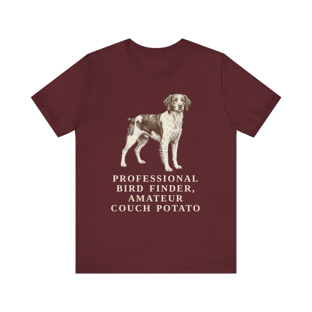 Brittany Humor Shirt, Vintage Dog Sketch Tee, Dog Humor Gift
