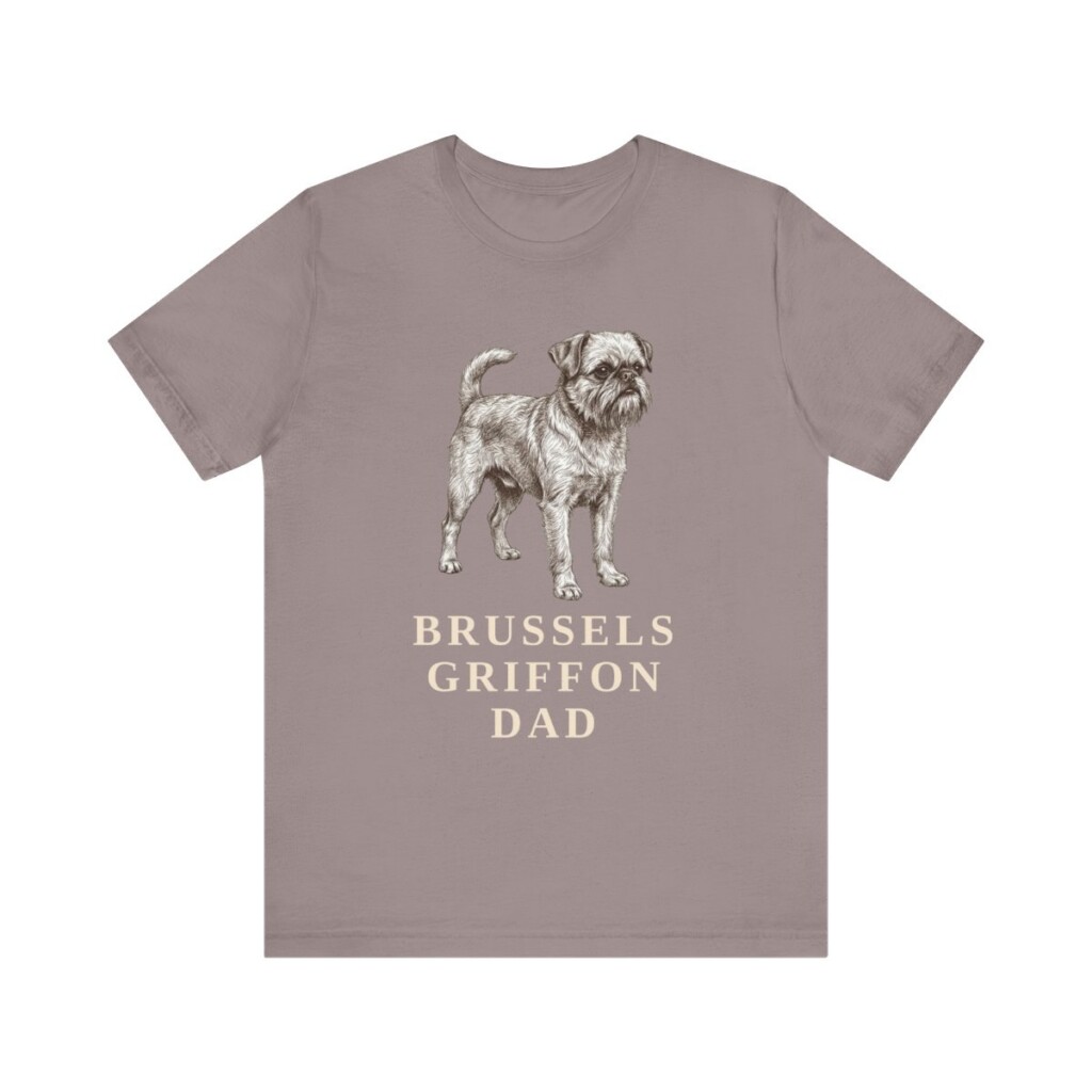 Brussels Griffon Dad Shirt, Vintage Dog Sketch Tee, Dog Dad Gift