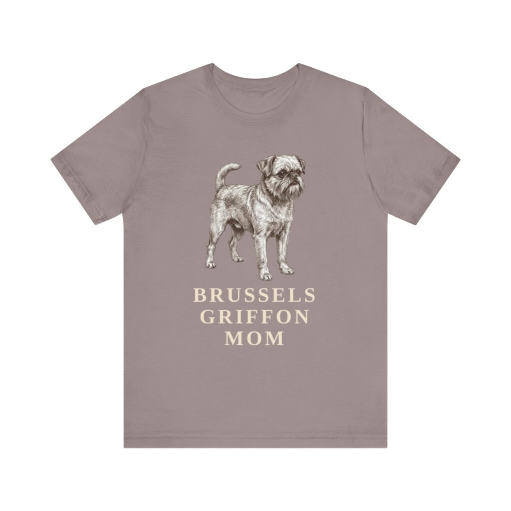 Brussels Griffon Mom Shirt, Vintage Dog Sketch Tee, Dog Mom Gift