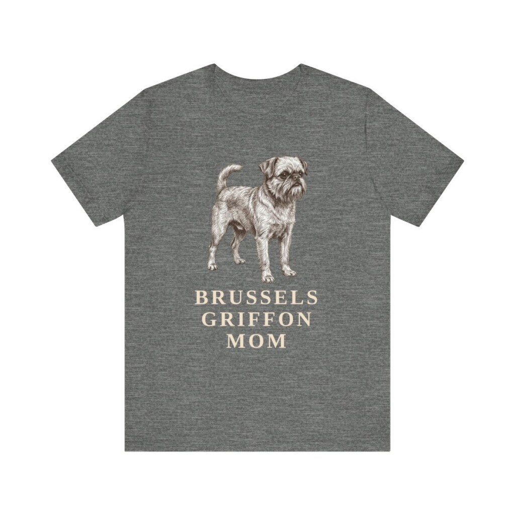 Brussels Griffon Mom Shirt, Vintage Dog Sketch Tee, Dog Mom Gift