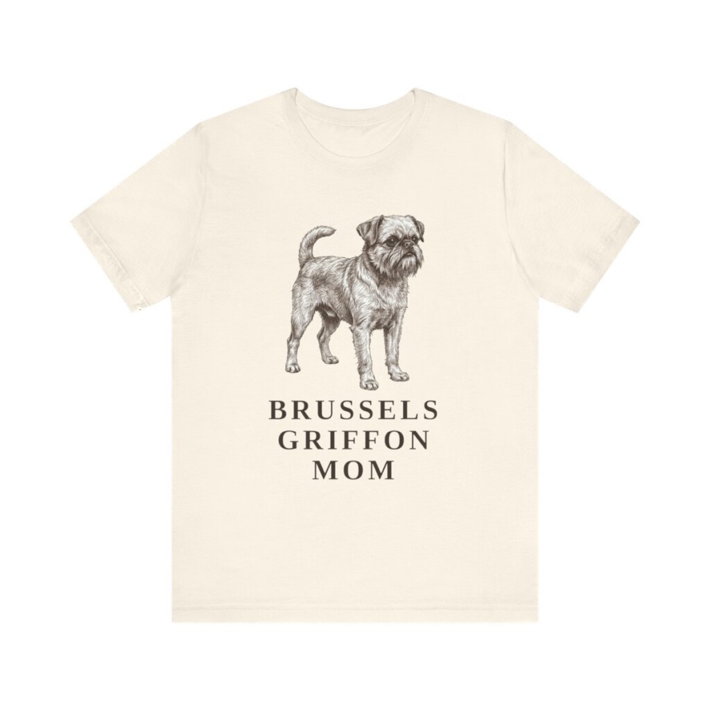 Brussels Griffon Mom Shirt, Vintage Dog Sketch Tee, Dog Mom Gift
