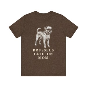 Brussels Griffon Mom Shirt, Vintage Dog Sketch Tee, Dog Mom Gift