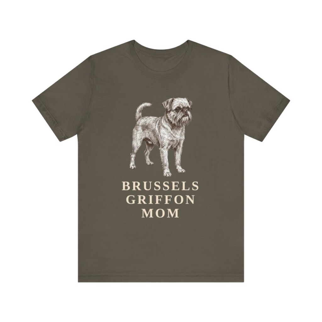Brussels Griffon Mom Shirt, Vintage Dog Sketch Tee, Dog Mom Gift