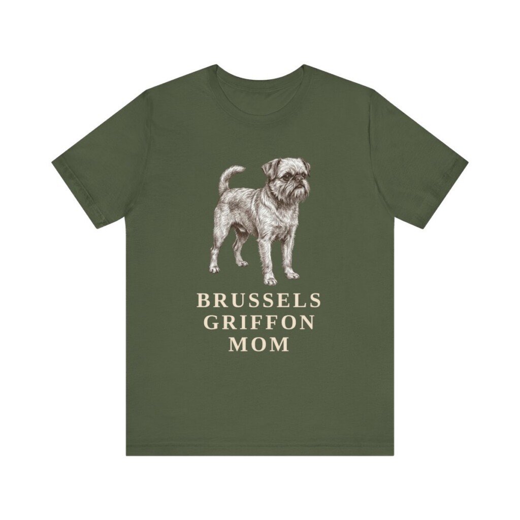 Brussels Griffon Mom Shirt, Vintage Dog Sketch Tee, Dog Mom Gift