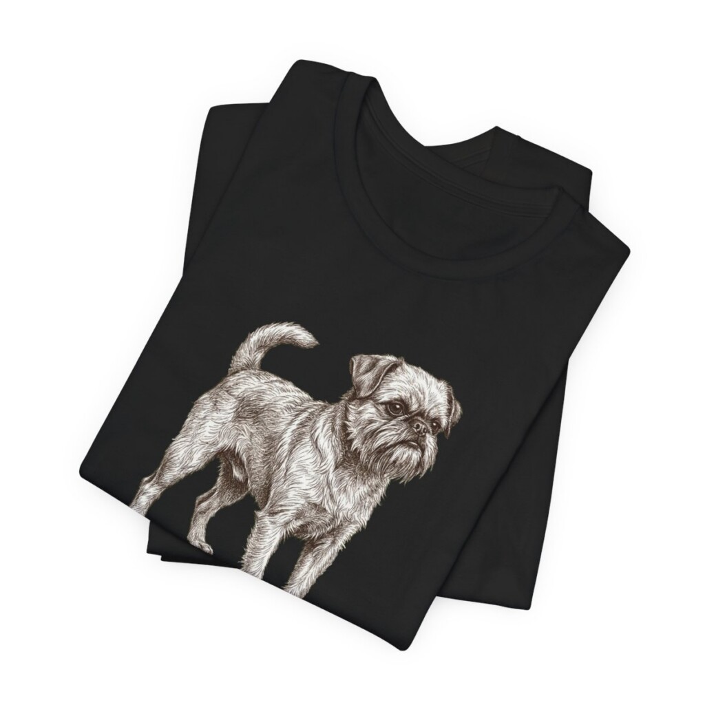 Brussels Griffon Mom Shirt, Vintage Dog Sketch Tee, Dog Mom Gift