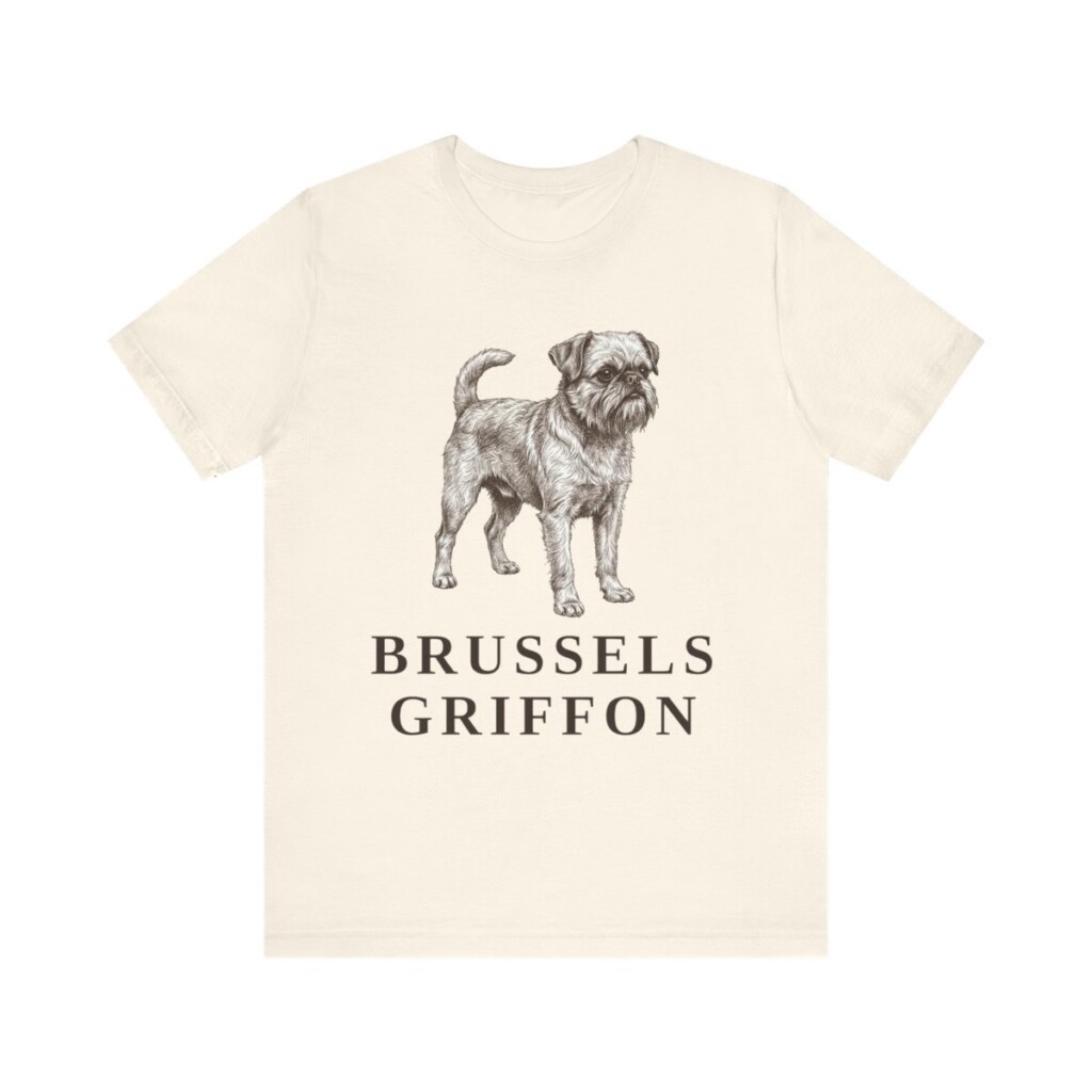 Brussels Griffon Lover Shirt, Vintage Dog Sketch Tee, Dog Lover Gift